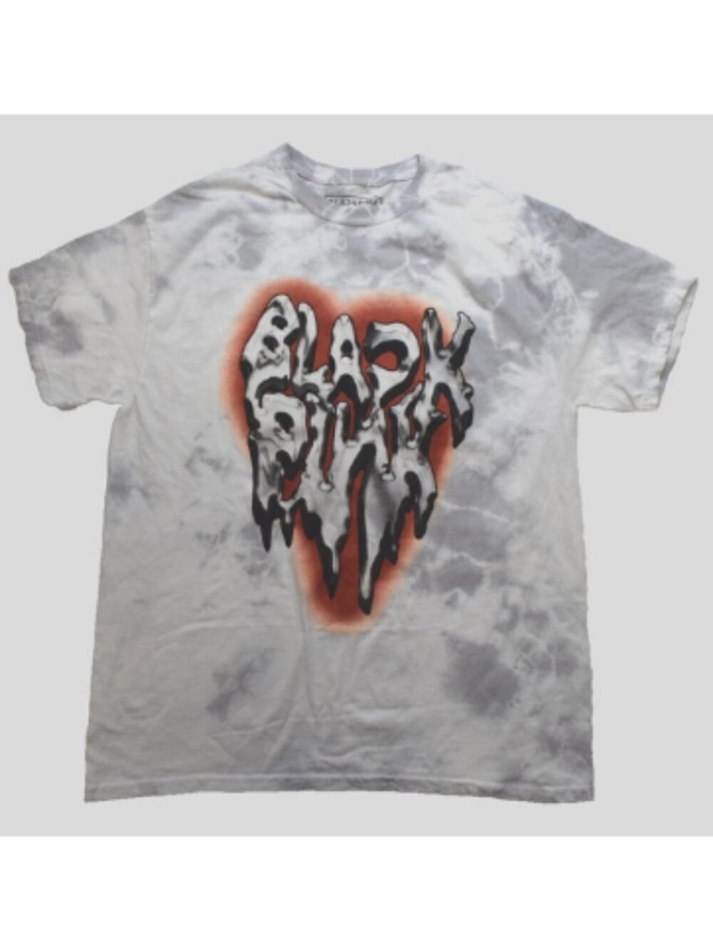 Blackpink Korean Girl Group Dripping Heart Adult White Tie Dye Shirt New Large
